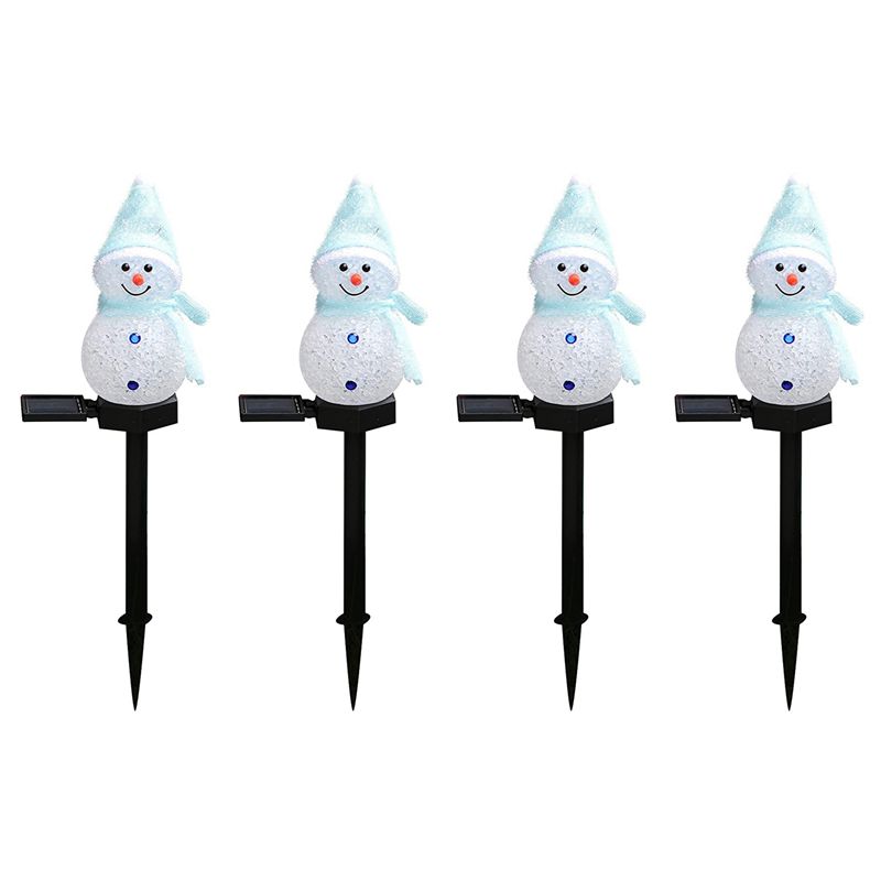Outdoor Solar Power Xmas Lights - Luces Solares de Muñeco de Nieve
