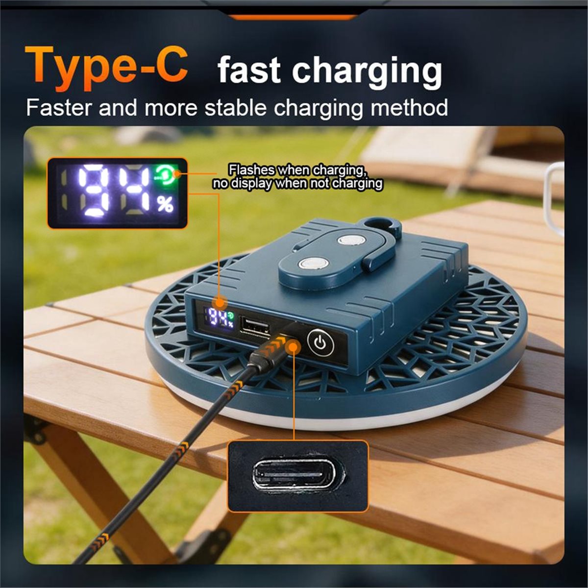 Outdoor Power Repair - Lámpara de Camping L70A Recargable, Luces