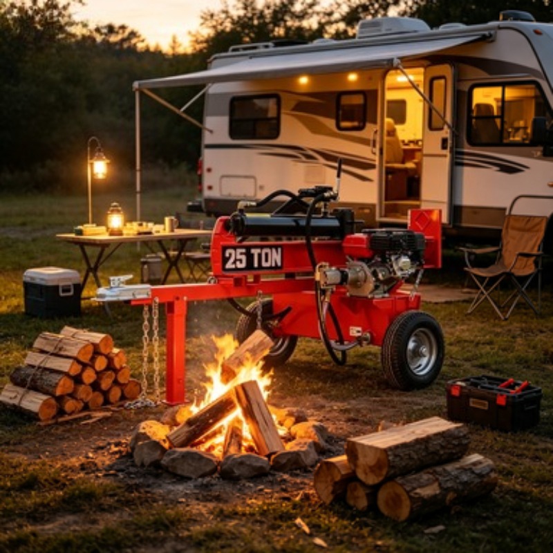 Log Splitter Electric - Rajadora de Leña Eléctrica Portátil de