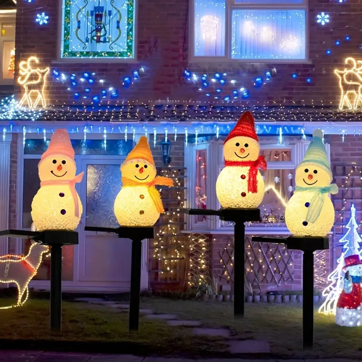 Outdoor Solar Power Xmas Lights - Luz LED Solar de muñeco de