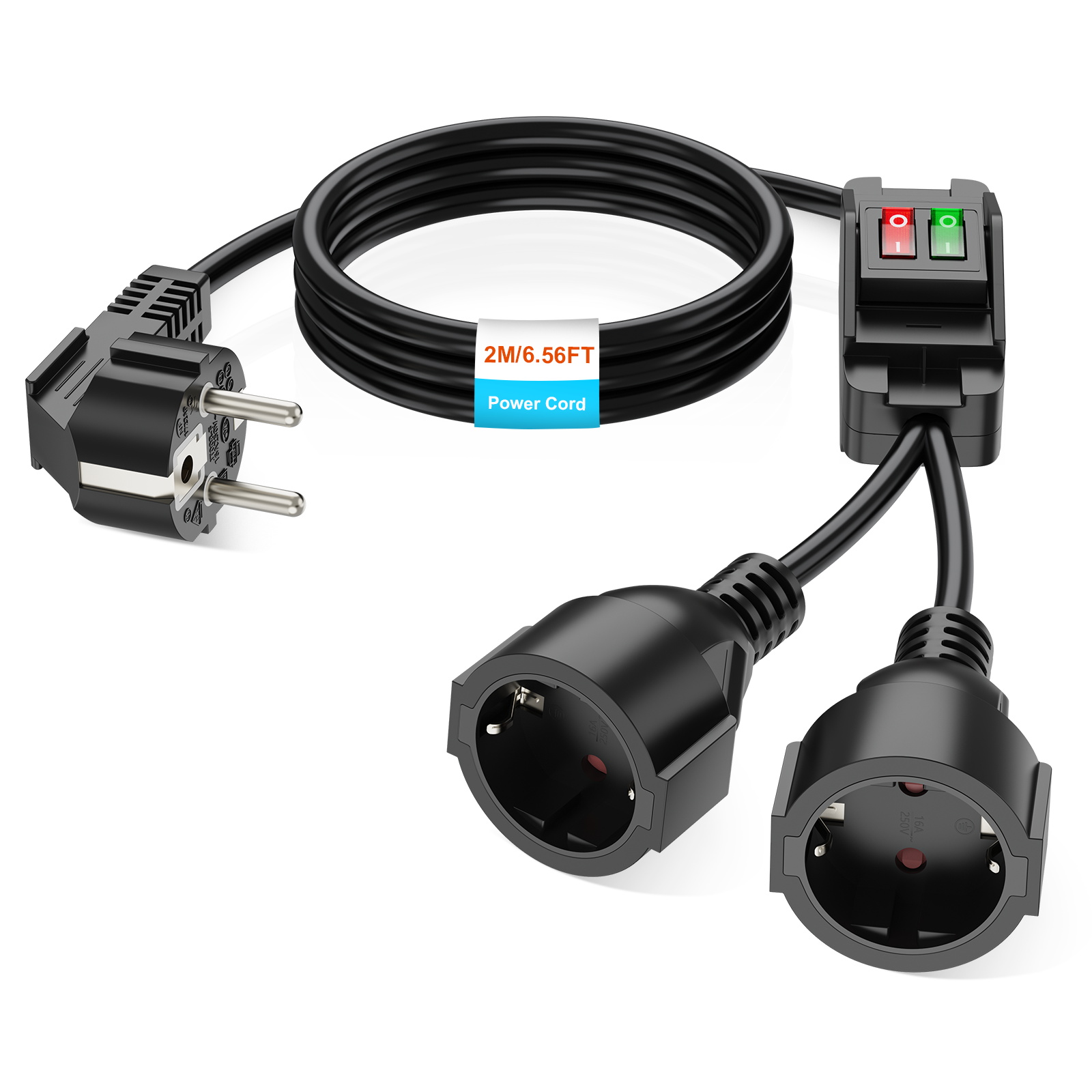 Outdoor Power Extension Cord - Cable de Extensión con Enchufe Europeo