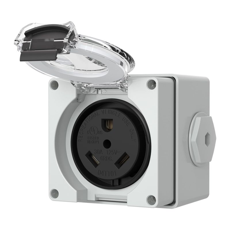 Outdoor Power Receptacle Box - Caja de Tomacorrientes ABYP NEMA TT-30R