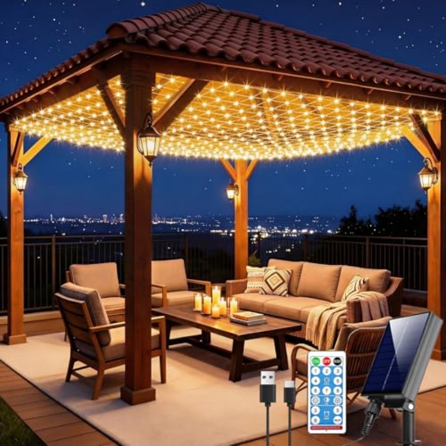 Outdoor Power For Gazebo - Luces Solares de Red para Gazebo