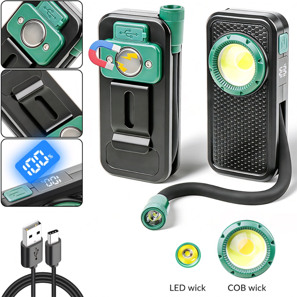 Outdoor Power Supply - Nueva Lámpara de Trabajo Magnética con