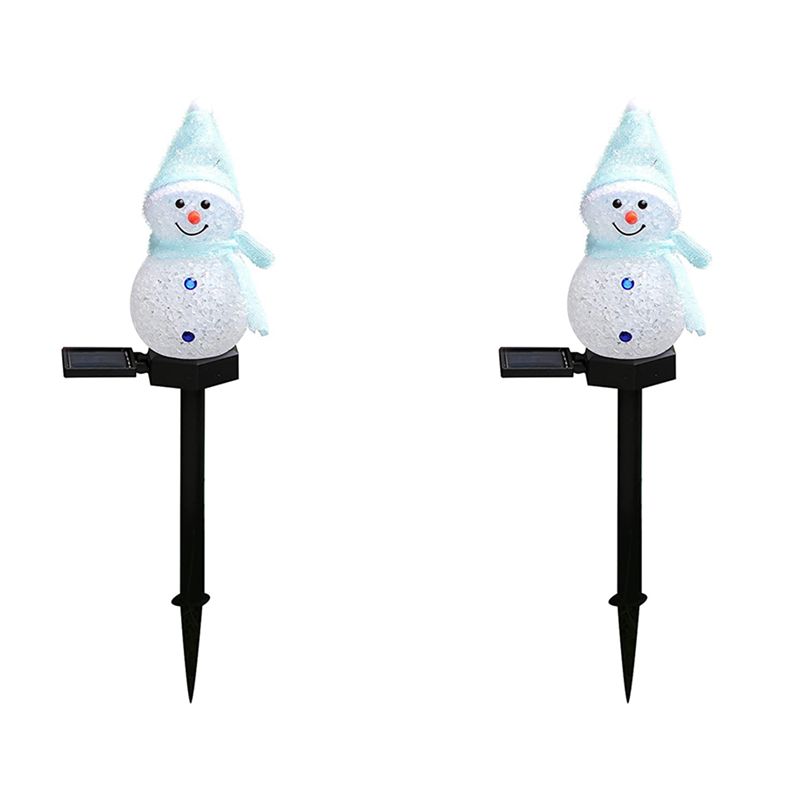 Outdoor Solar Power Xmas Lights - Luces Solares de Muñeco de Nieve