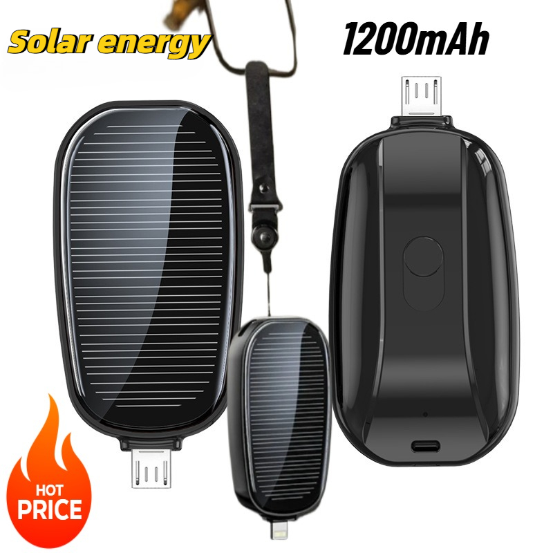 Outdoor Power Hub - Mini batería externa solar de 1200mAh