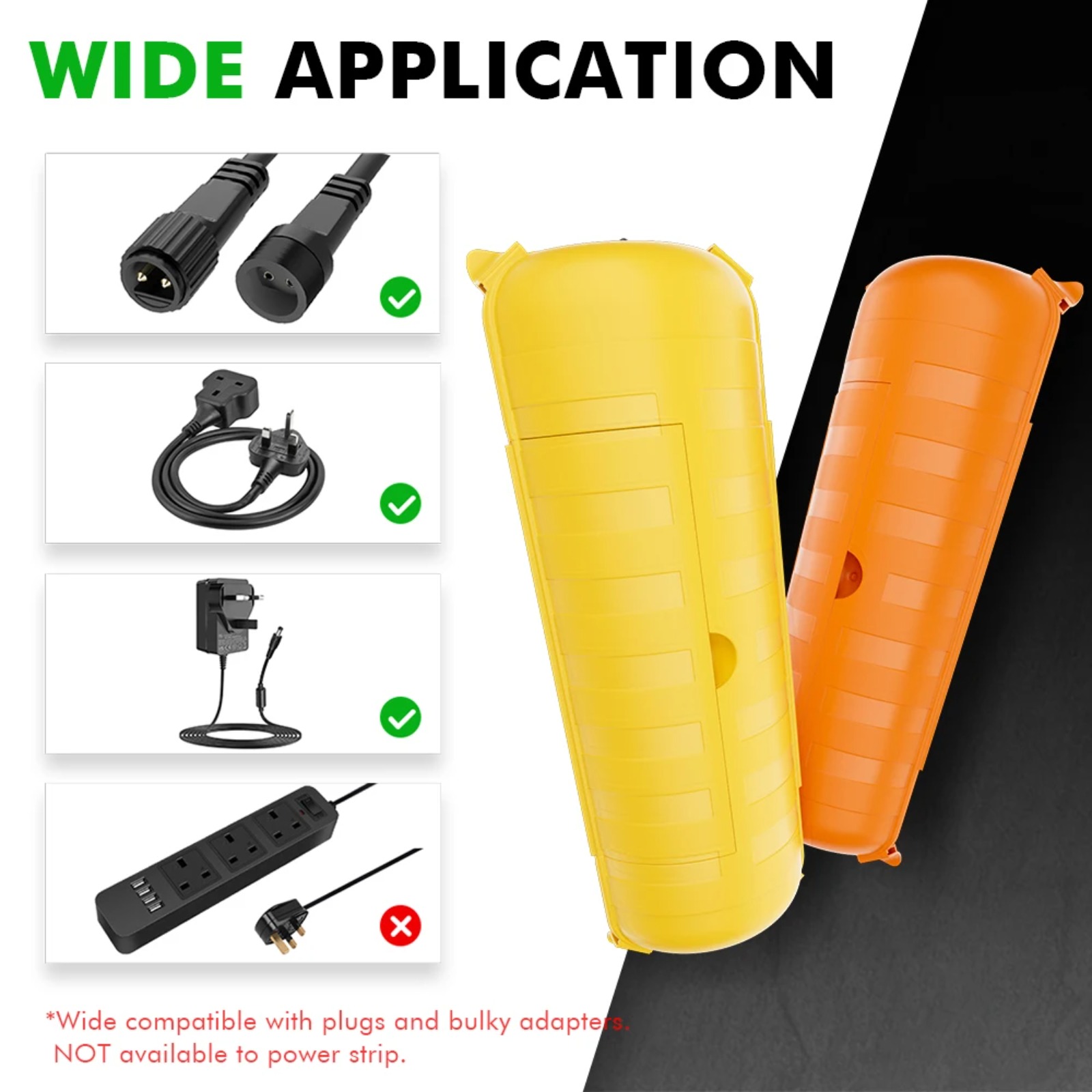 Outdoor Power Extension Cord - Caja de Protección para Cable de