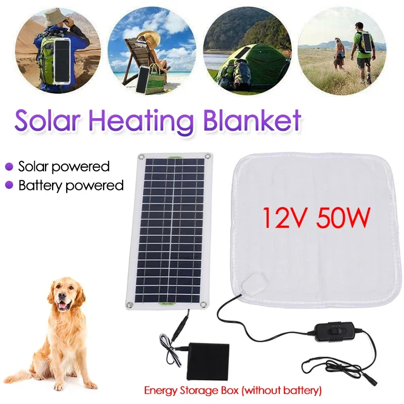 Outdoor Power Heater - Manta calefactora eléctrica alimentada por Panel