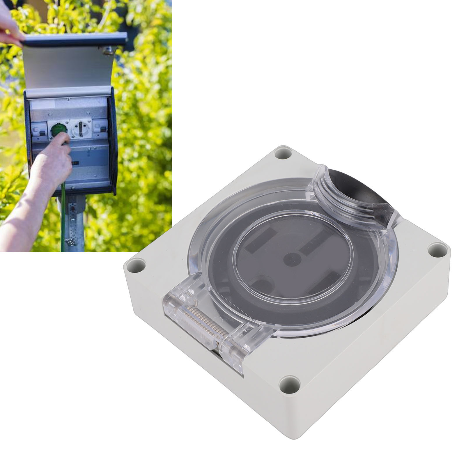 Outdoor Power Receptacle Box - Tomacorriente Industrial NEMA L14-50R con Bloqueo,