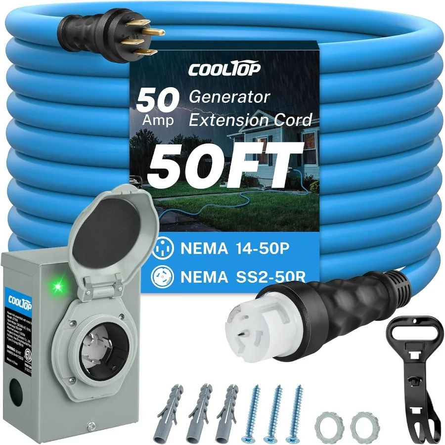 Outdoor Power Inlet Box - Kit de caja de entrada de