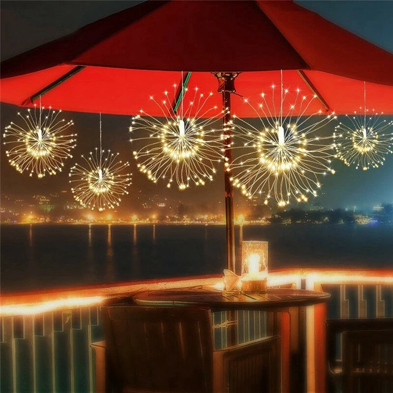 Outdoor Solar Power Xmas Lights - Lámpara Solar Led de 200 leds,