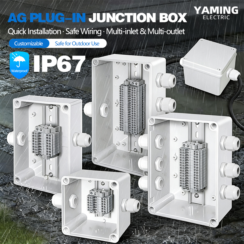 Outdoor Power Inlet Box - Caja de Conexiones Impermeable con Bloque