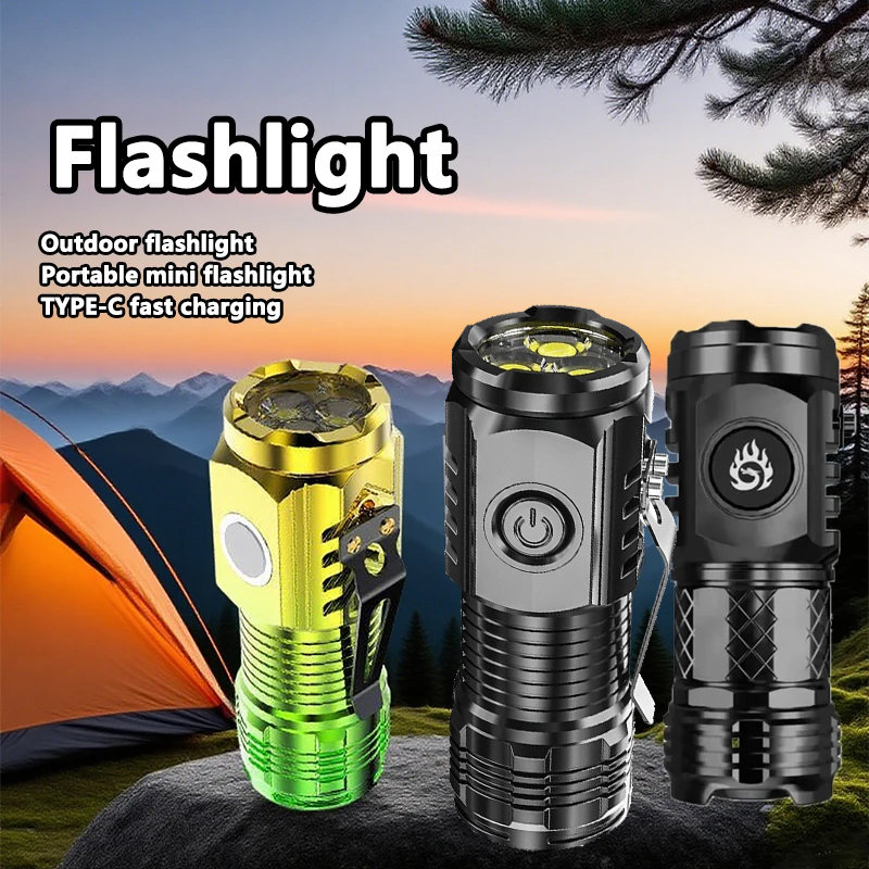 Outdoor Power Supply - MINI linterna LED superbrillante, linterna recargable