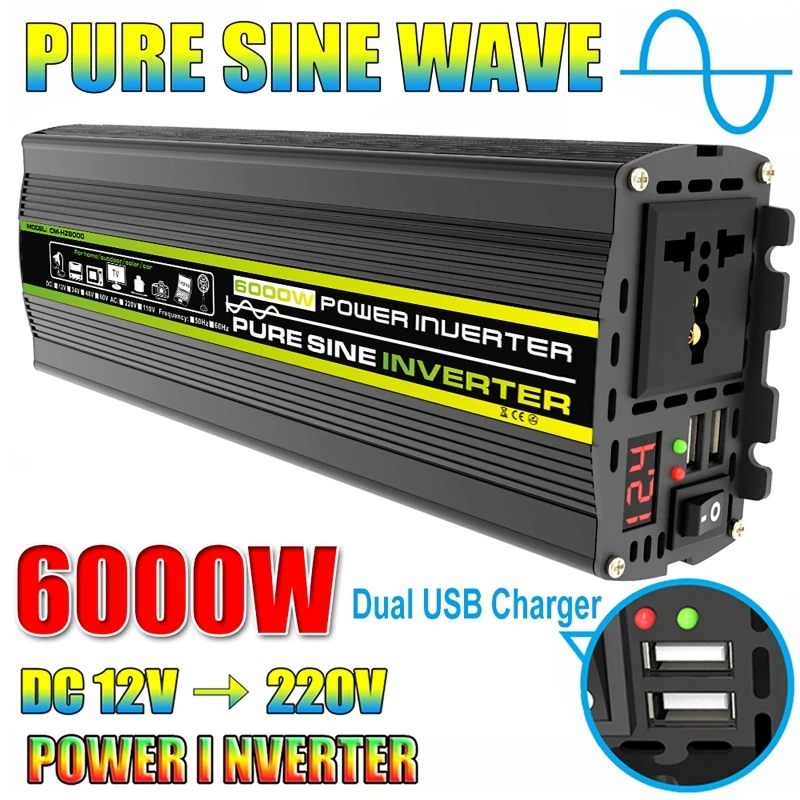 Ac Outdoor Power - 6000W DC12/24V a AC 220V inversor