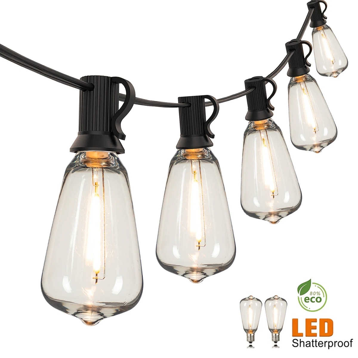 Outdoor Power Hub - Guirnalda de Luces ST38 de 110V