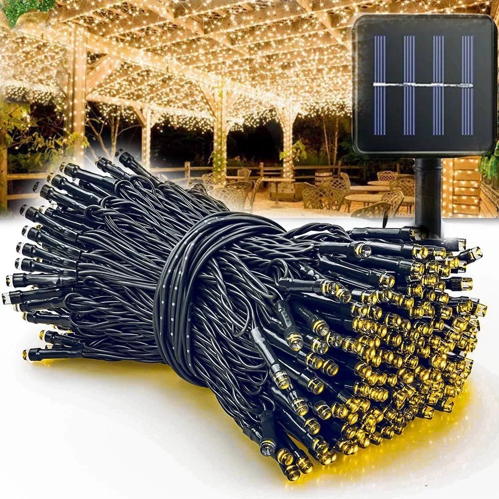 Guirnalda de luces con energía - Outdoor Solar Power Xmas Lights reseña y precio
