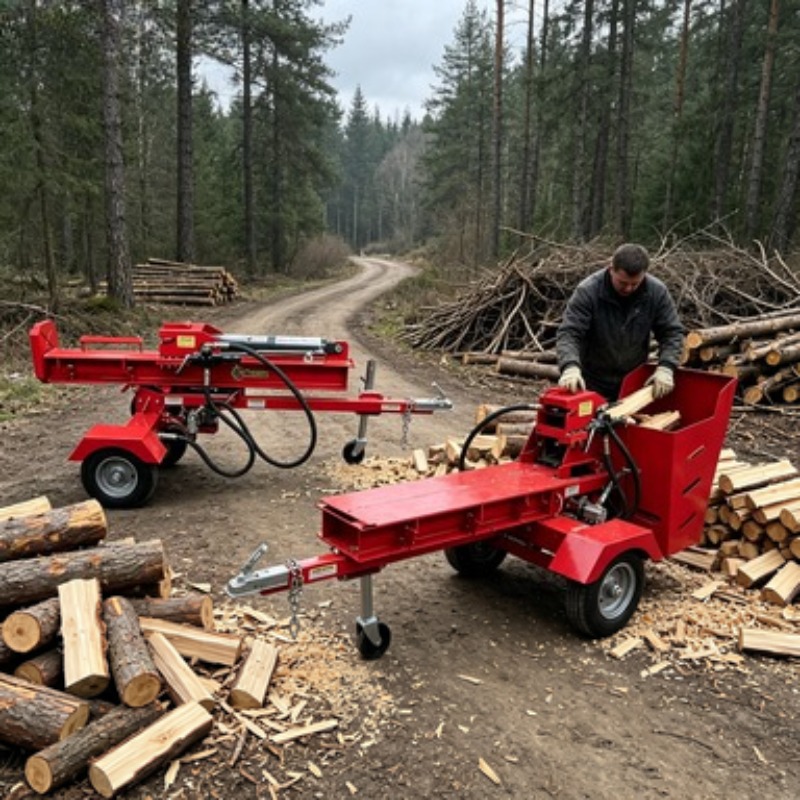 Trituradora de Leña Eléctrica  - Log Splitter Electric reseña y precio