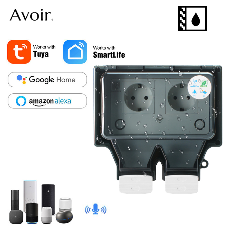 Tuya-enchufes eléctricos de pa - Outdoor Power Inlet Box reseña y precio