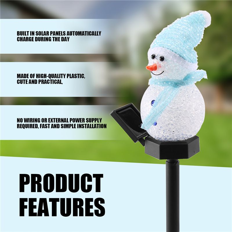 Luces Solares AT29-Snowman, De - Outdoor Solar Power Xmas Lights reseña y precio