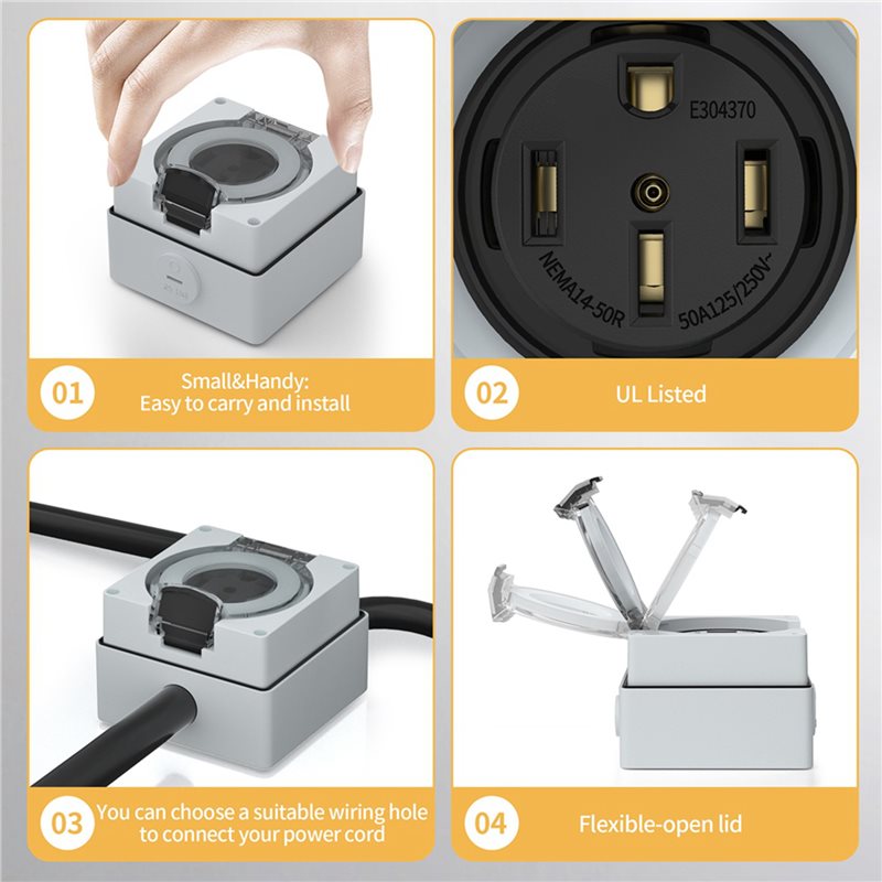 Caja de toma de corriente ABVC - Outdoor Power Receptacle Box reseña y precio
