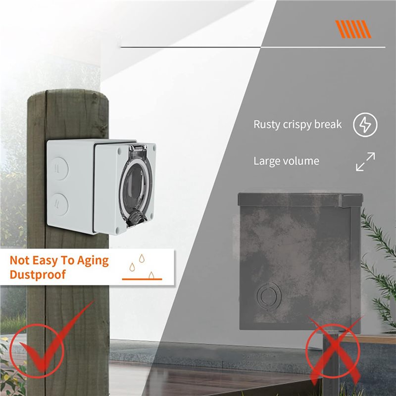 Caja de toma de corriente ABVC - Outdoor Power Receptacle Box reseña y precio