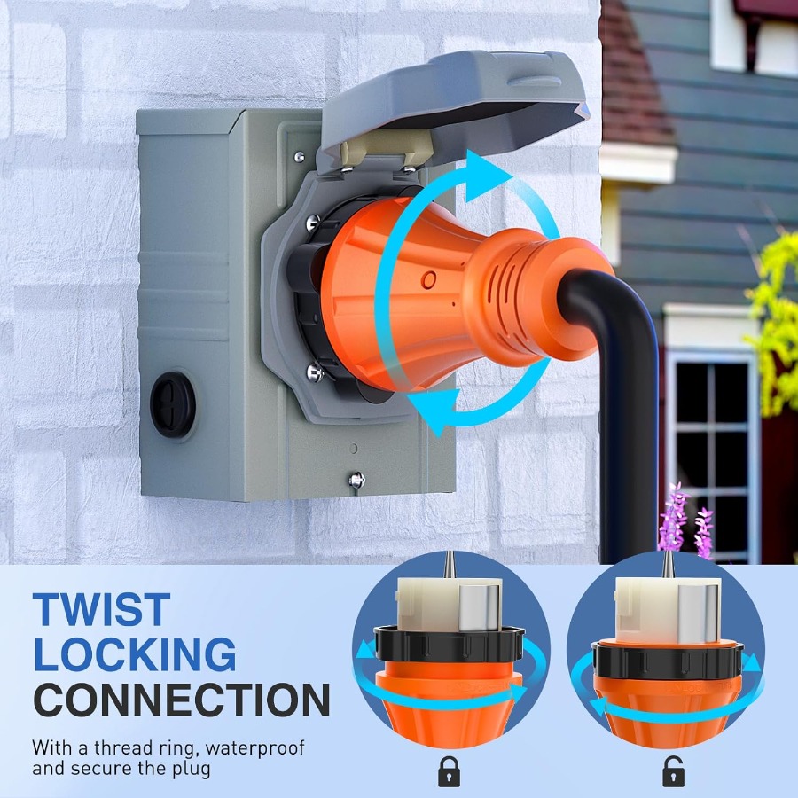 Cable de extensión de generado - Outdoor Power Inlet Box reseña y precio