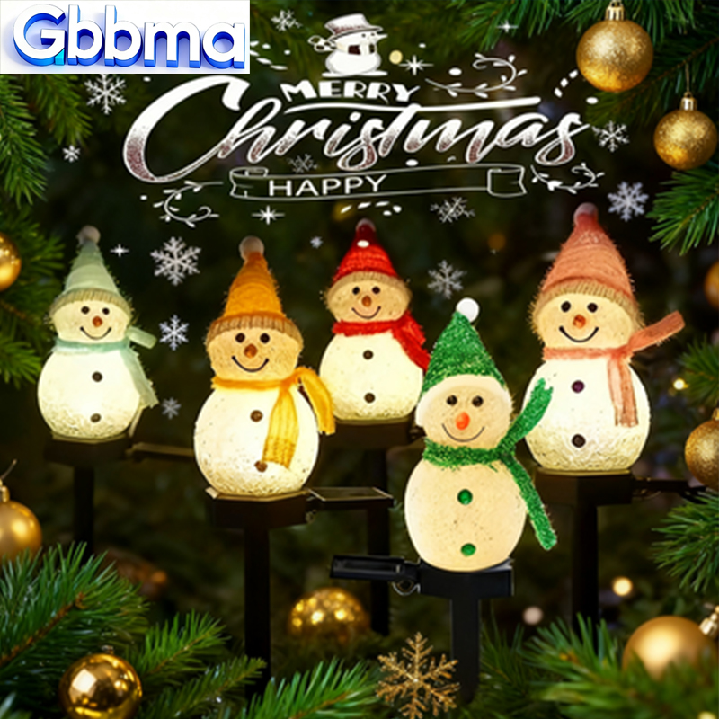 2 LED muñeco de nieve luz Sola - Outdoor Solar Power Xmas Lights reseña y precio