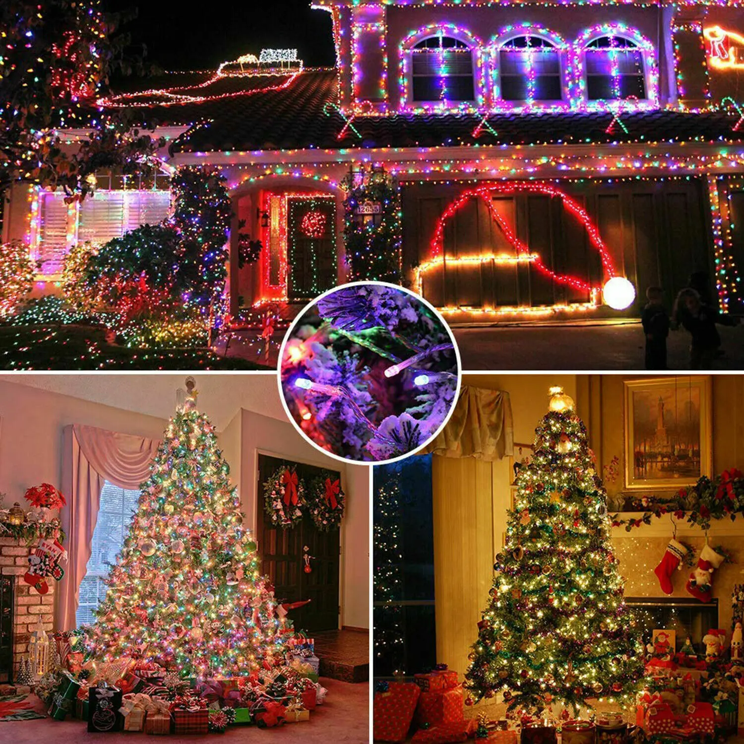 Guirnaldas de luces alimentada - Outdoor Solar Power Xmas Lights reseña y precio