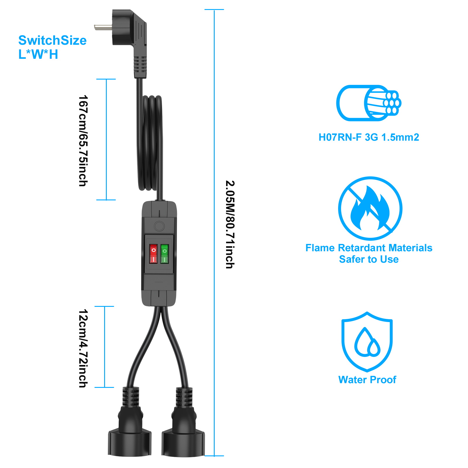Cable de Extensión con Enchufe - Outdoor Power Extension Cord reseña y precio