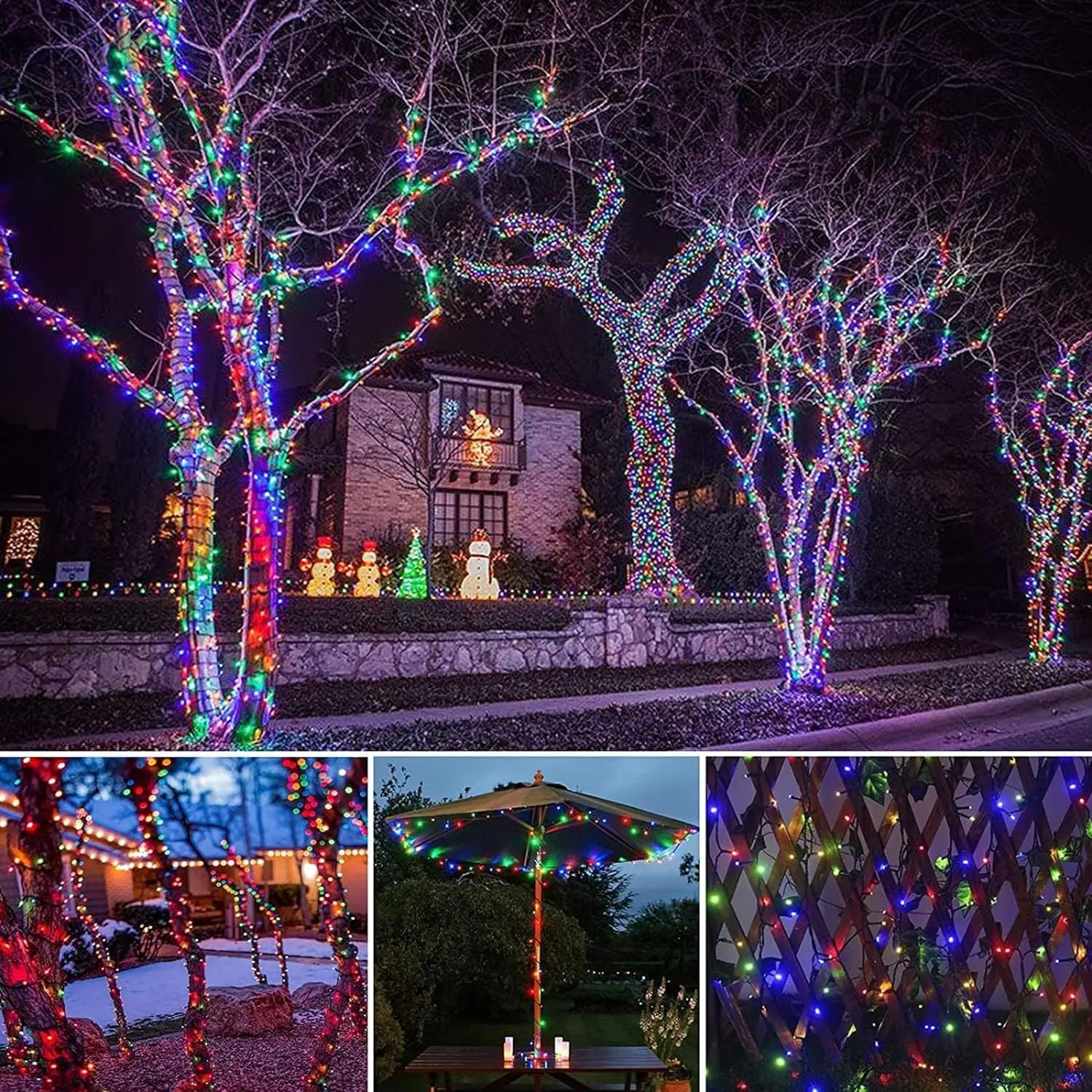 Guirnaldas de luces alimentada - Outdoor Solar Power Xmas Lights reseña y precio