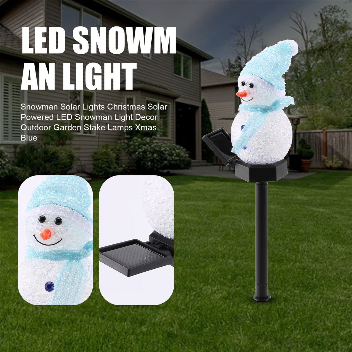 Carefree- Luces solares de muñ - Outdoor Solar Power Xmas Lights reseña y precio