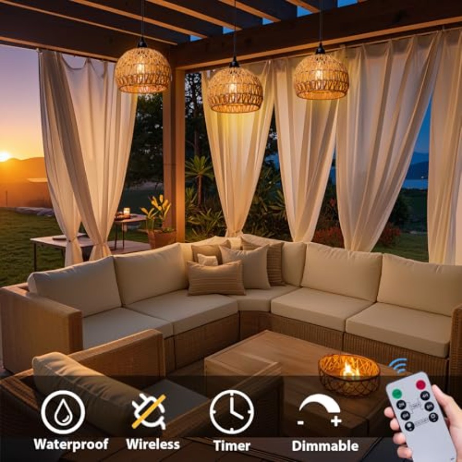 Lámpara Colgante para Exterior - Outdoor Power For Gazebo reseña y precio