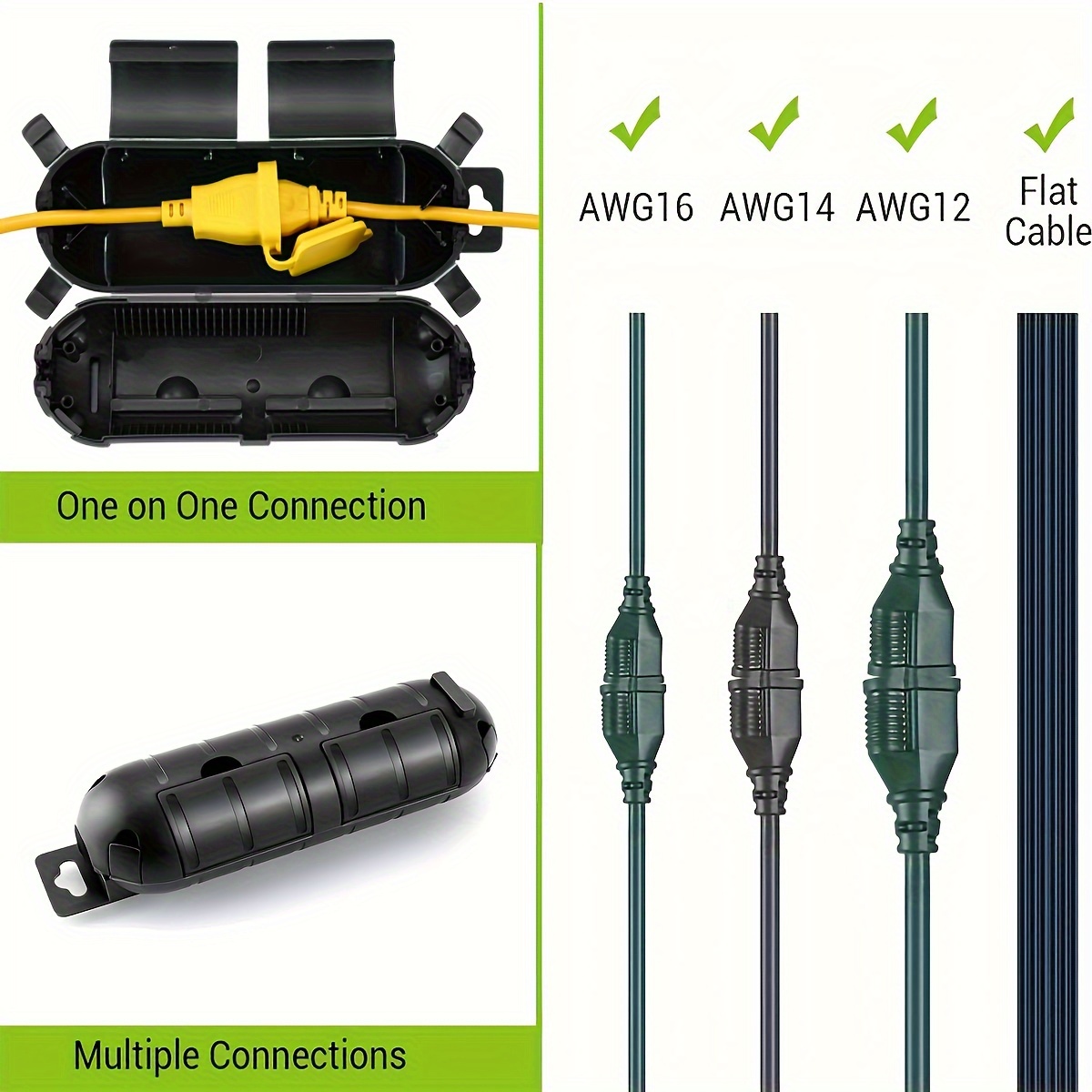 Cubierta protectora de segurid - Outdoor Power Extension Cord reseña y precio