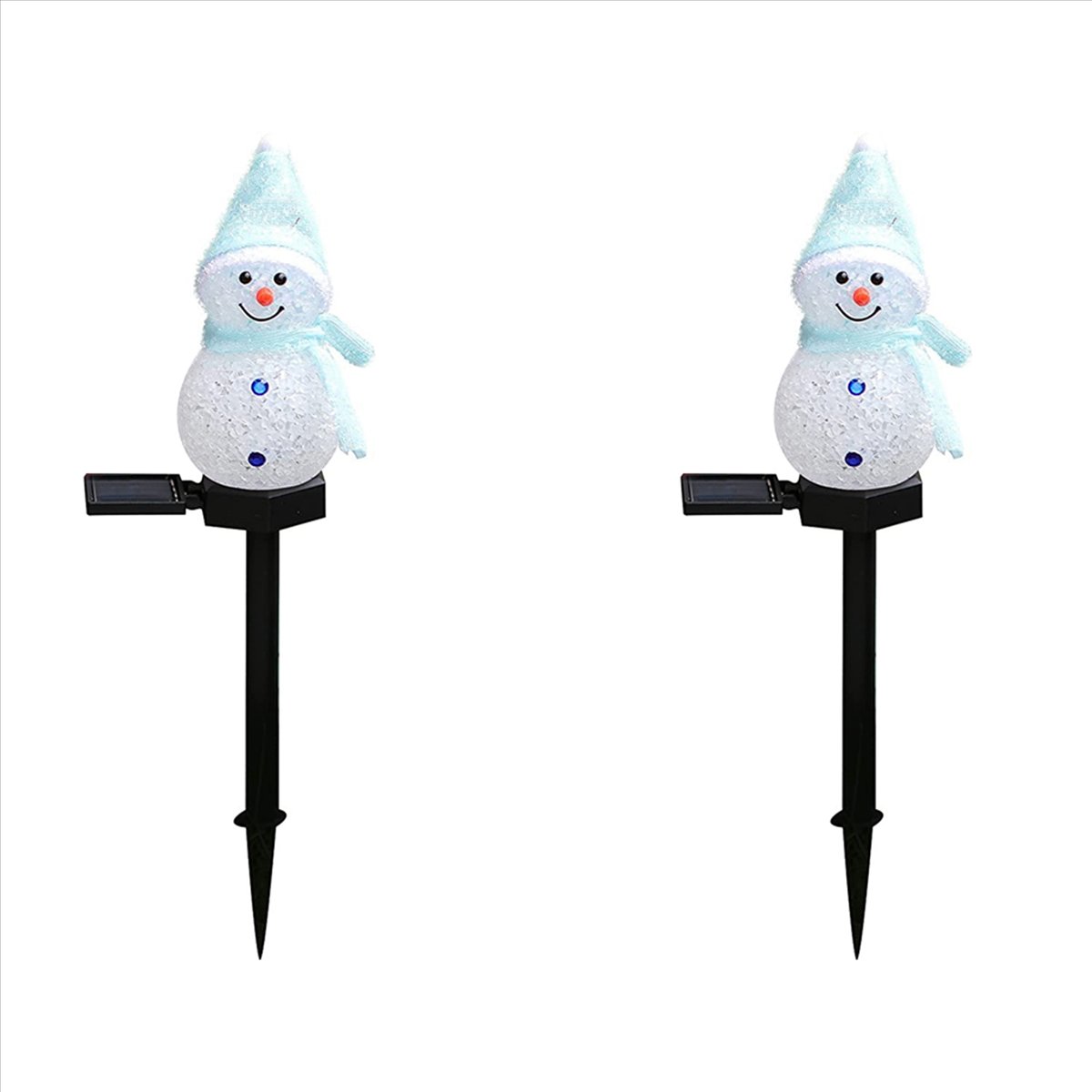 Luces Solares de Muñeco de Nie - Outdoor Solar Power Xmas Lights reseña y precio