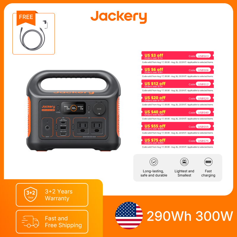 Estación de Energía Portátil J - Outdoor Power Extension Cord reseña y precio
