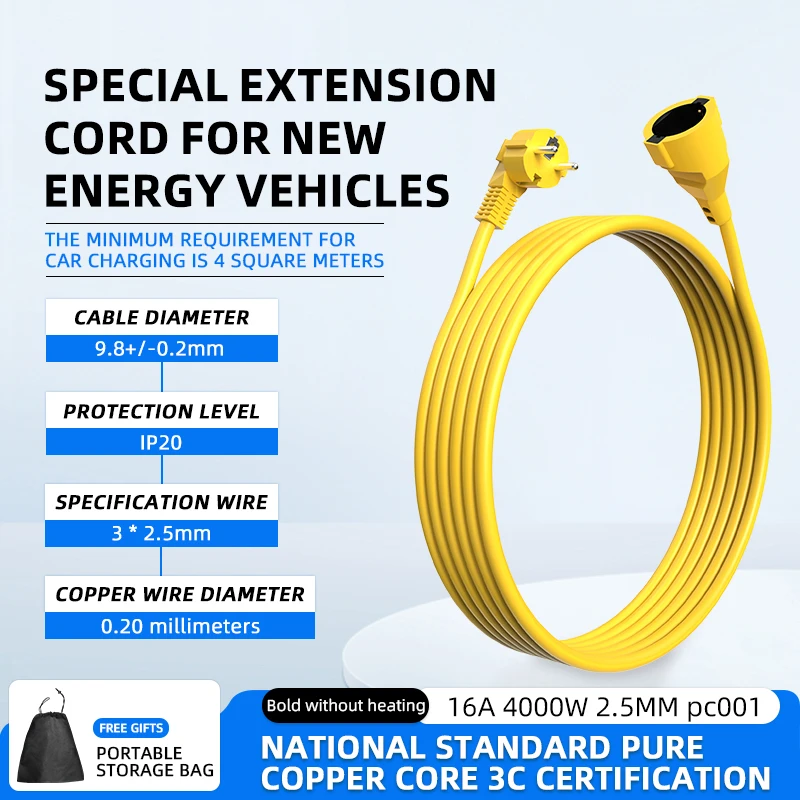Cable de extensión Schuko de 1 - Outdoor Power Extension Cord reseña y precio