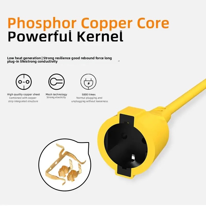 Cable de extensión Schuko de 1 - Outdoor Power Extension Cord reseña y precio