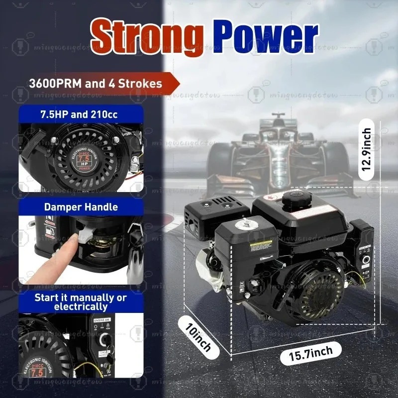 Motor de Gasolina de 4 Tiempos - Log Splitter Electric reseña y precio