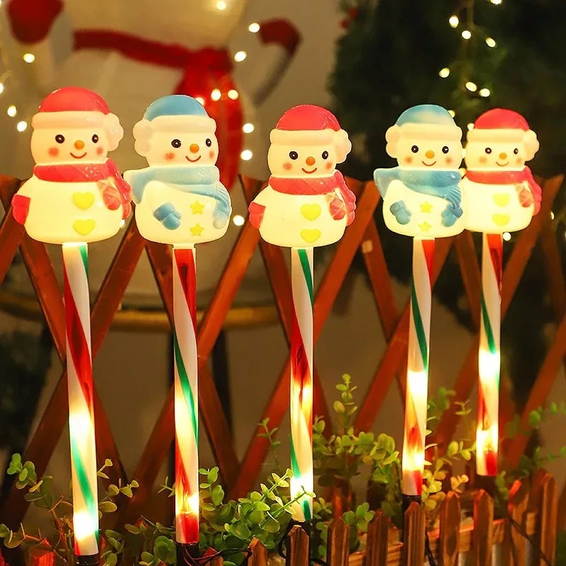 Lámpara LED de Papá Noel y Muñ - Outdoor Solar Power Xmas Lights reseña y precio