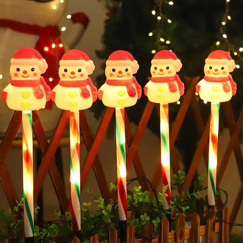 Lámpara LED de Papá Noel y Muñ - Outdoor Solar Power Xmas Lights reseña y precio