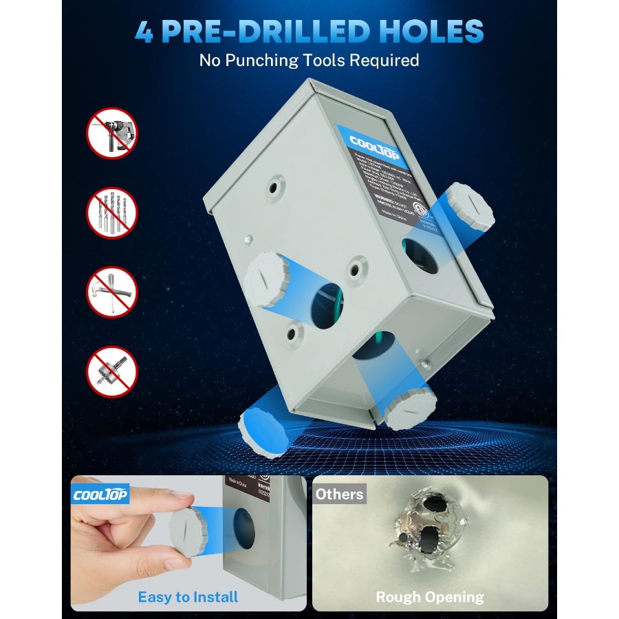 Kit de caja de entrada de ener - Outdoor Power Inlet Box reseña y precio