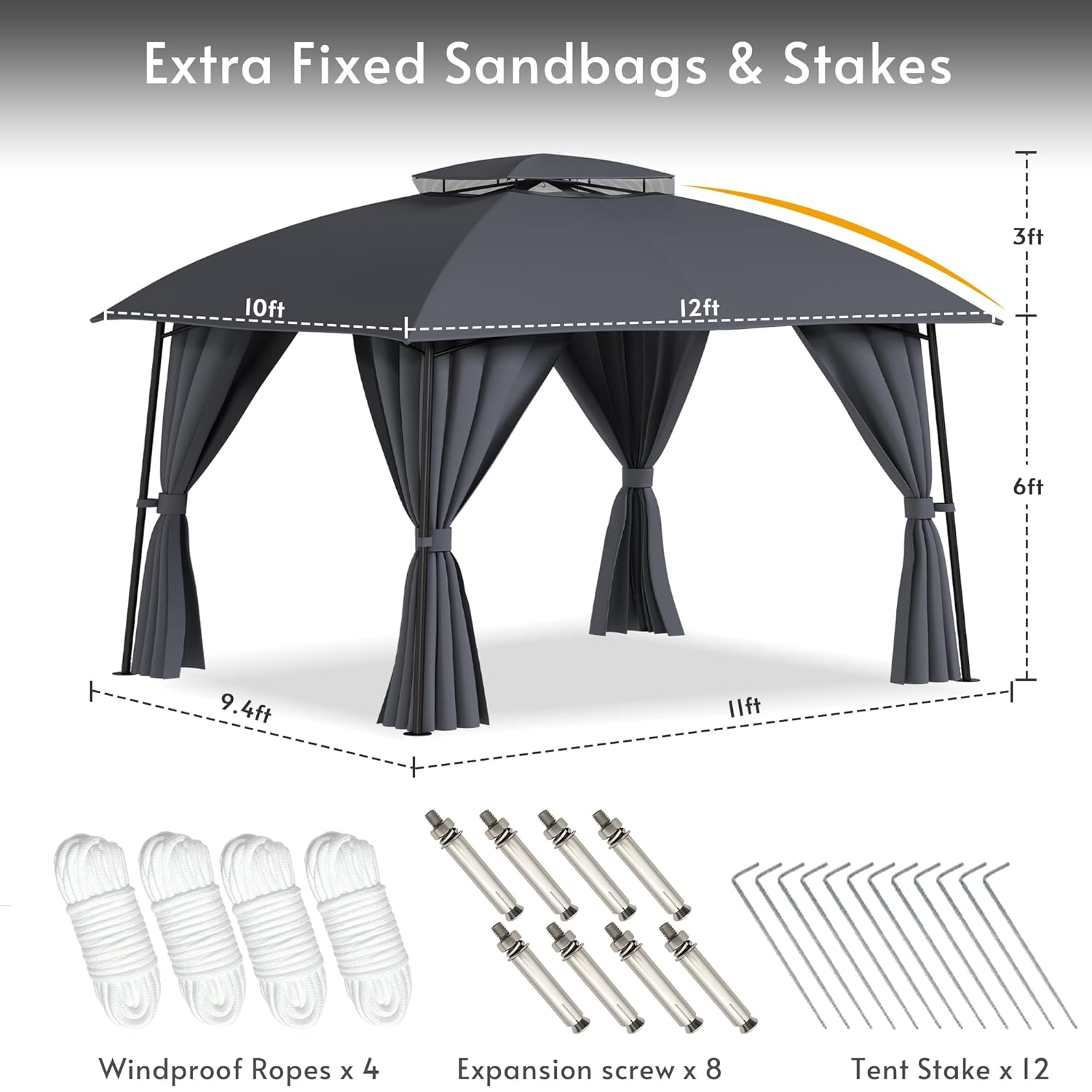 Gazebo para Patio Exterior de  - Outdoor Power For Gazebo reseña y precio