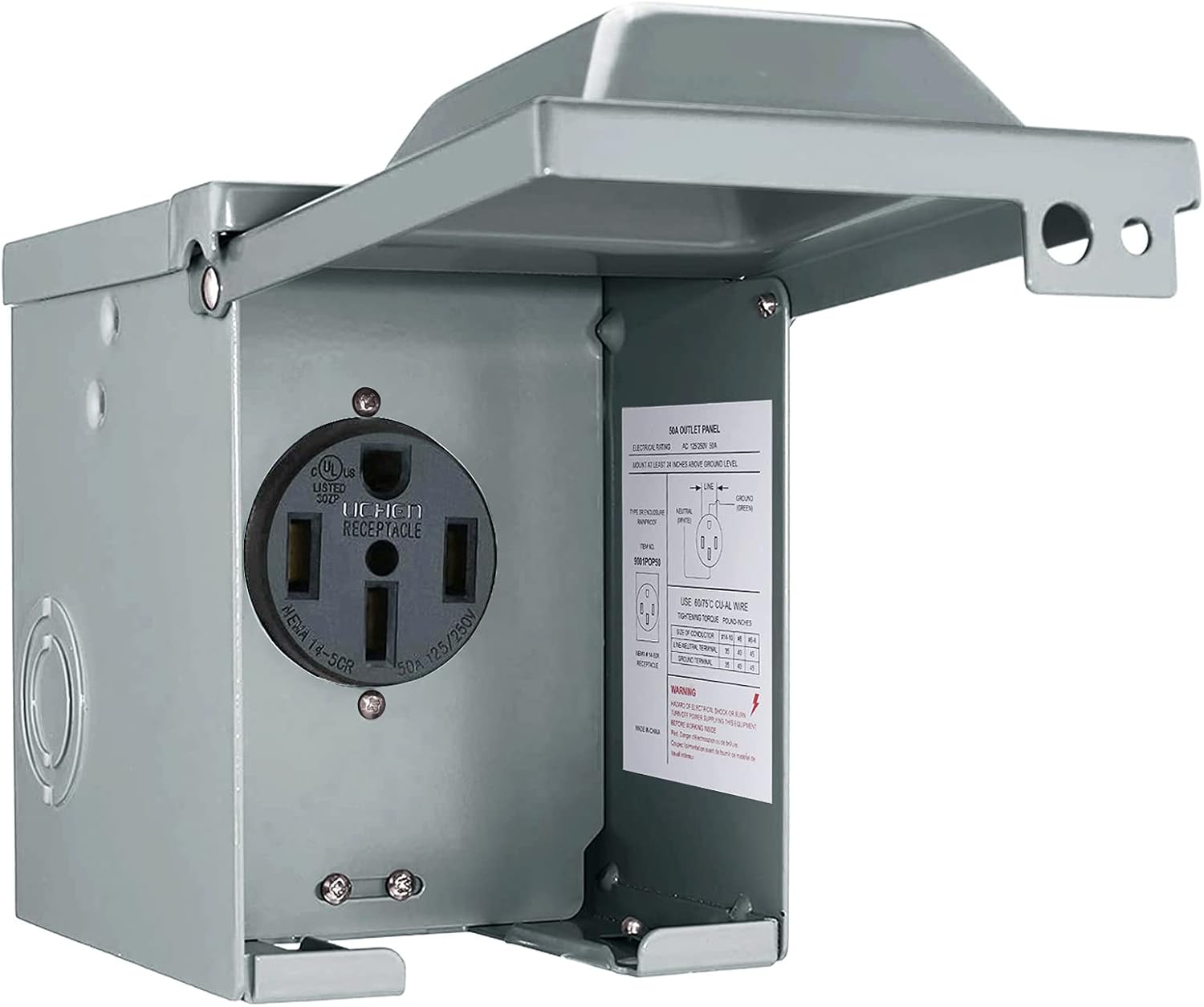 Caja de toma de corriente RV d - Outdoor Power Receptacle Box reseña y precio