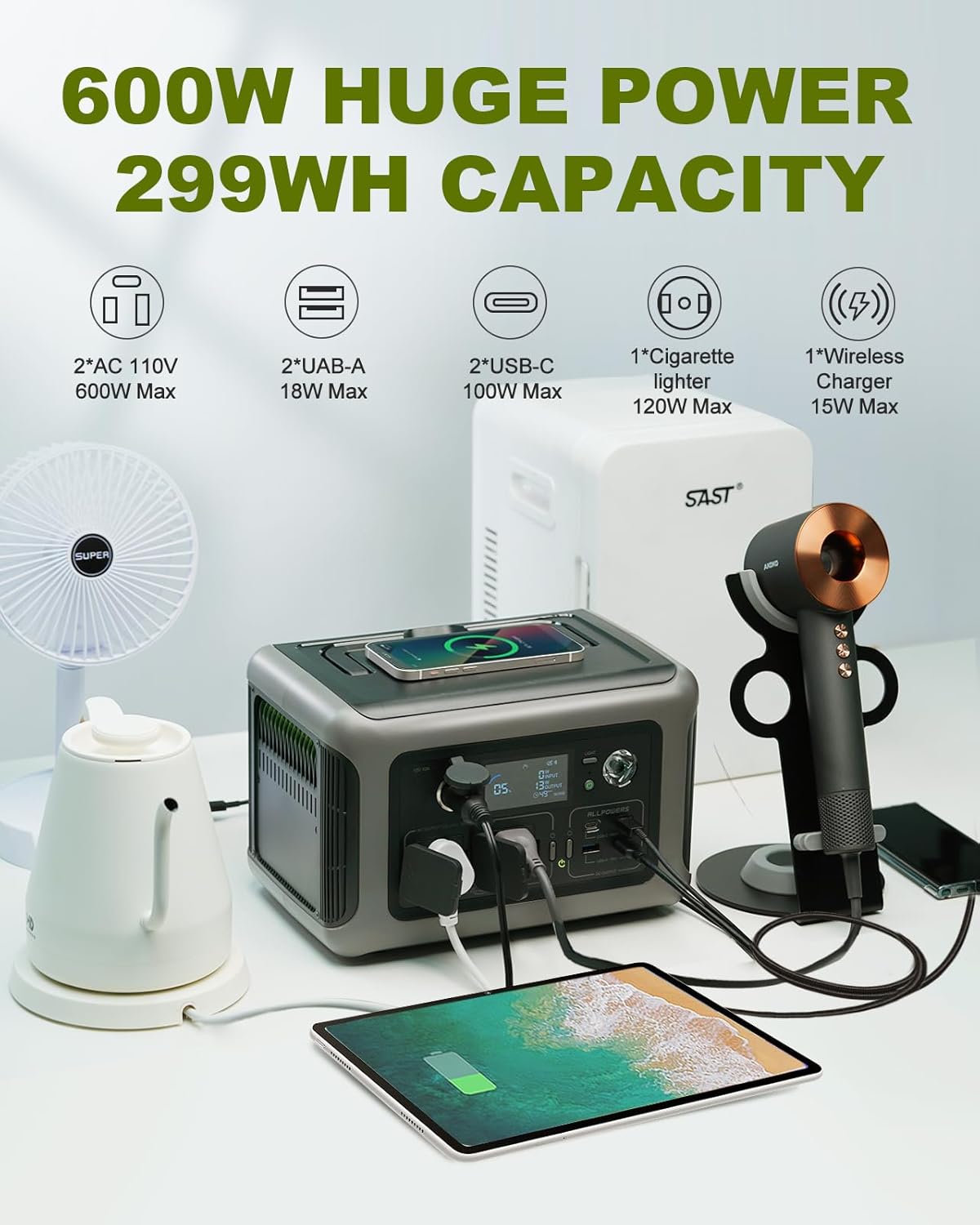ALLPOWERS Estación de energía  - Ac Outdoor Power reseña y precio