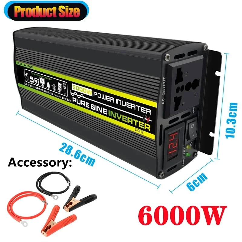 6000W DC12/24V a AC 220V inver - Ac Outdoor Power reseña y precio