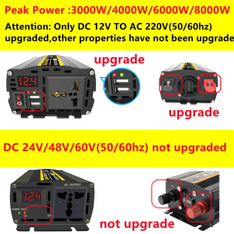 6000W DC12/24V a AC 220V inver - Ac Outdoor Power reseña y precio