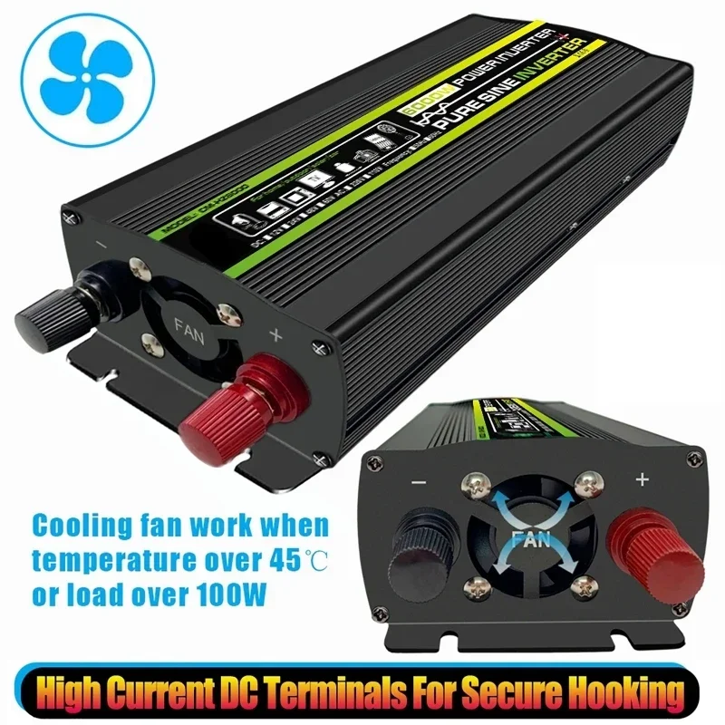 6000W DC12/24V a AC 220V inver - Ac Outdoor Power reseña y precio
