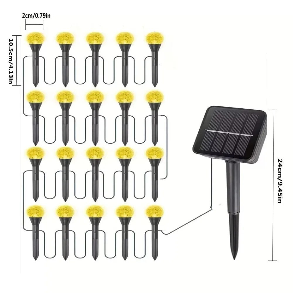 Guirnalda de luces LED para ex - Outdoor Solar Power Xmas Lights reseña y precio