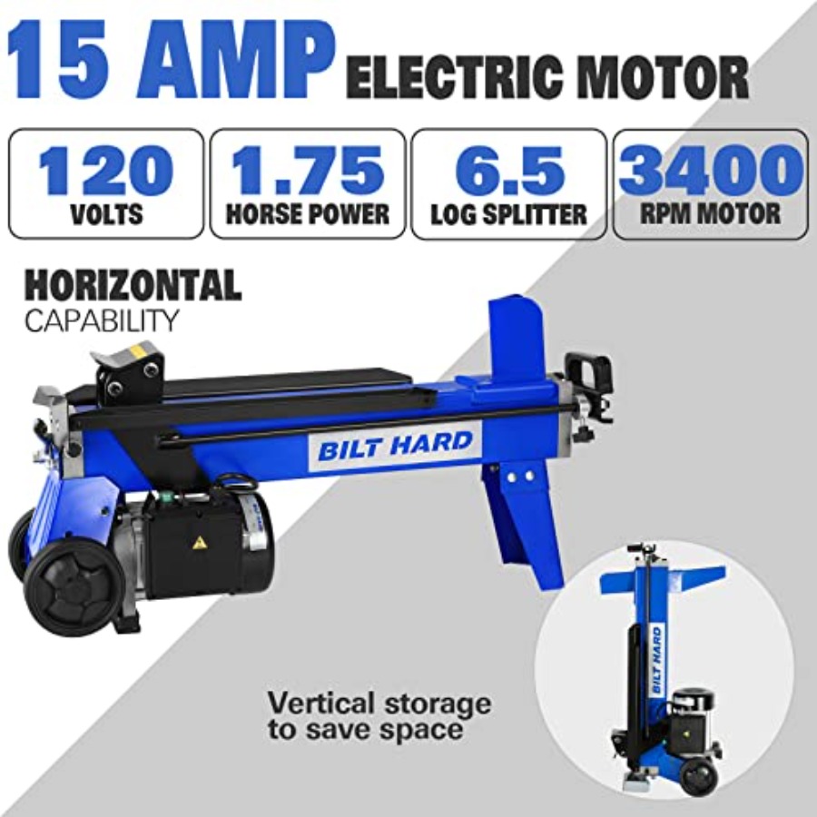 BILT HARD - Rajadora de Leña E - Log Splitter Electric reseña y precio